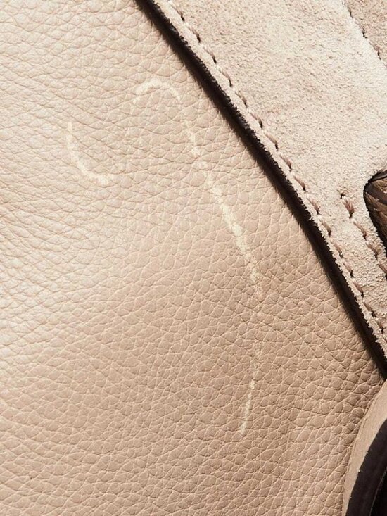 Chloe Motty Grey Leather/Suede Small Faye Backpack Bag